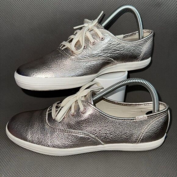 Keds x Kate Spade Champion Metallic Rose Gold Pink Sneakers Shoes Women’s Size 8 - Picture 1 of 8